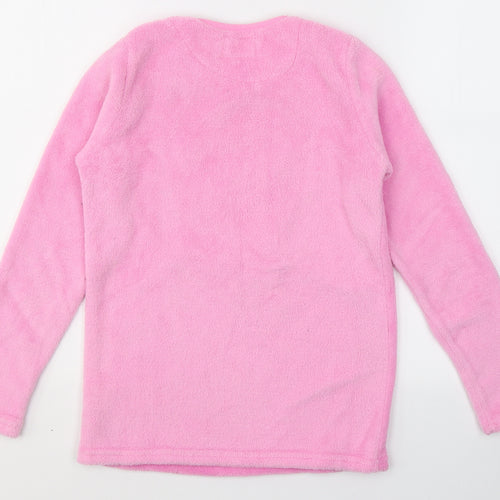 Primark Girls Pink  Polyester Top Pyjama Top Size 11-12 Years   - LLAMA PARTY