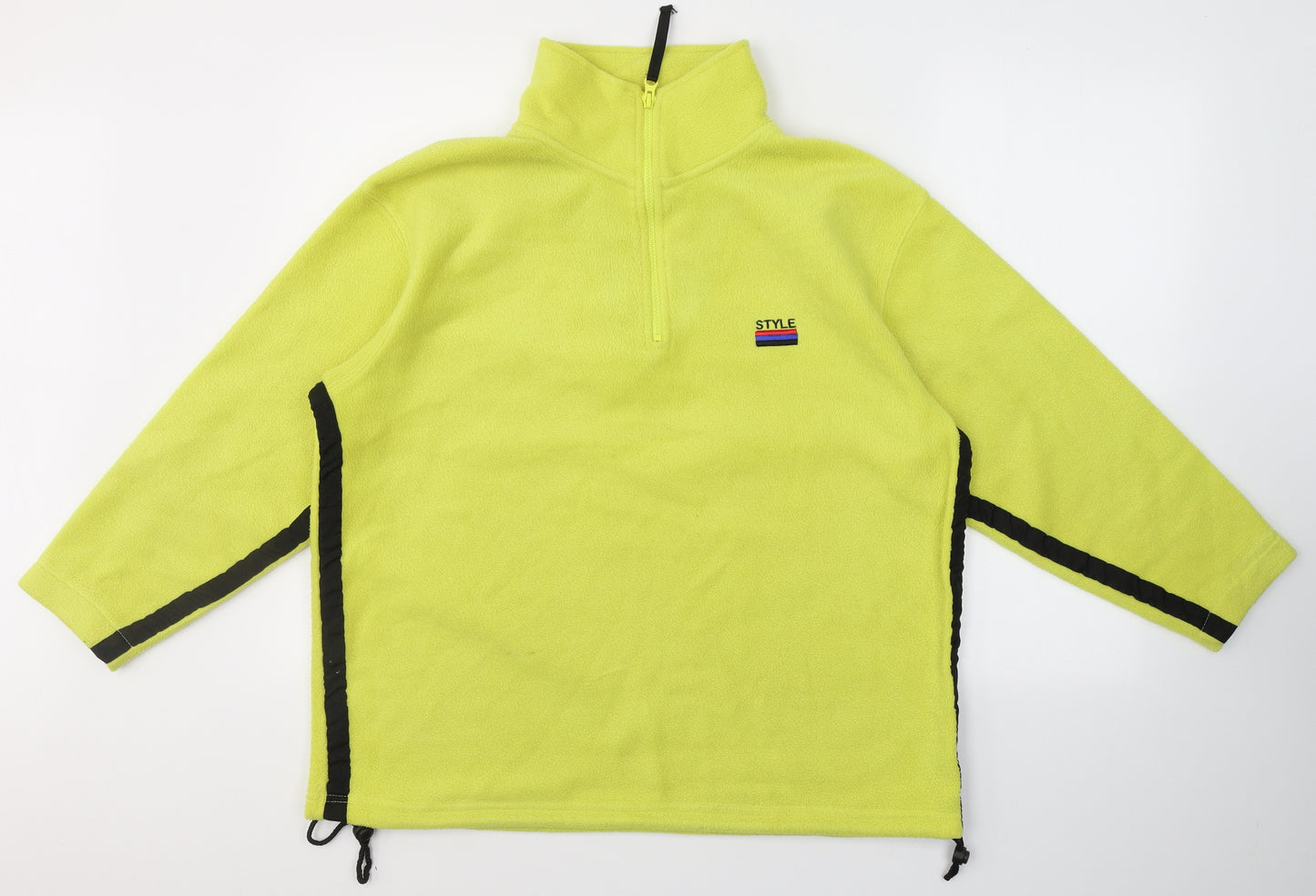 Unlimited style Womens Yellow Collared  Polyester Pullover Jumper Size 16   - Style