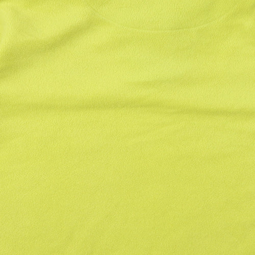 Unlimited style Womens Yellow Collared  Polyester Pullover Jumper Size 16   - Style
