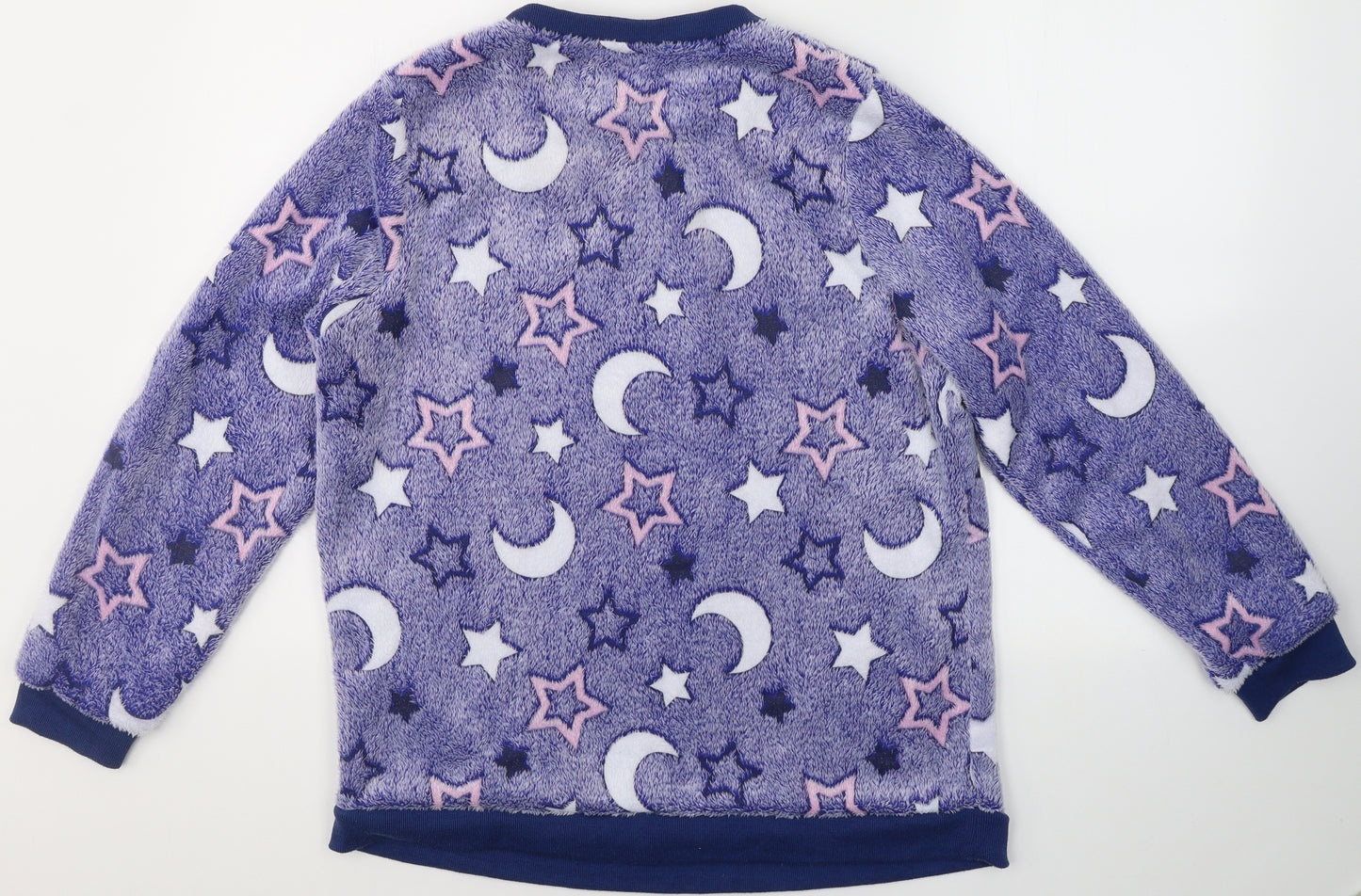 Studio Womens Purple Animal Print Polyester Top Pyjama Top Size 16   - Stars/moon