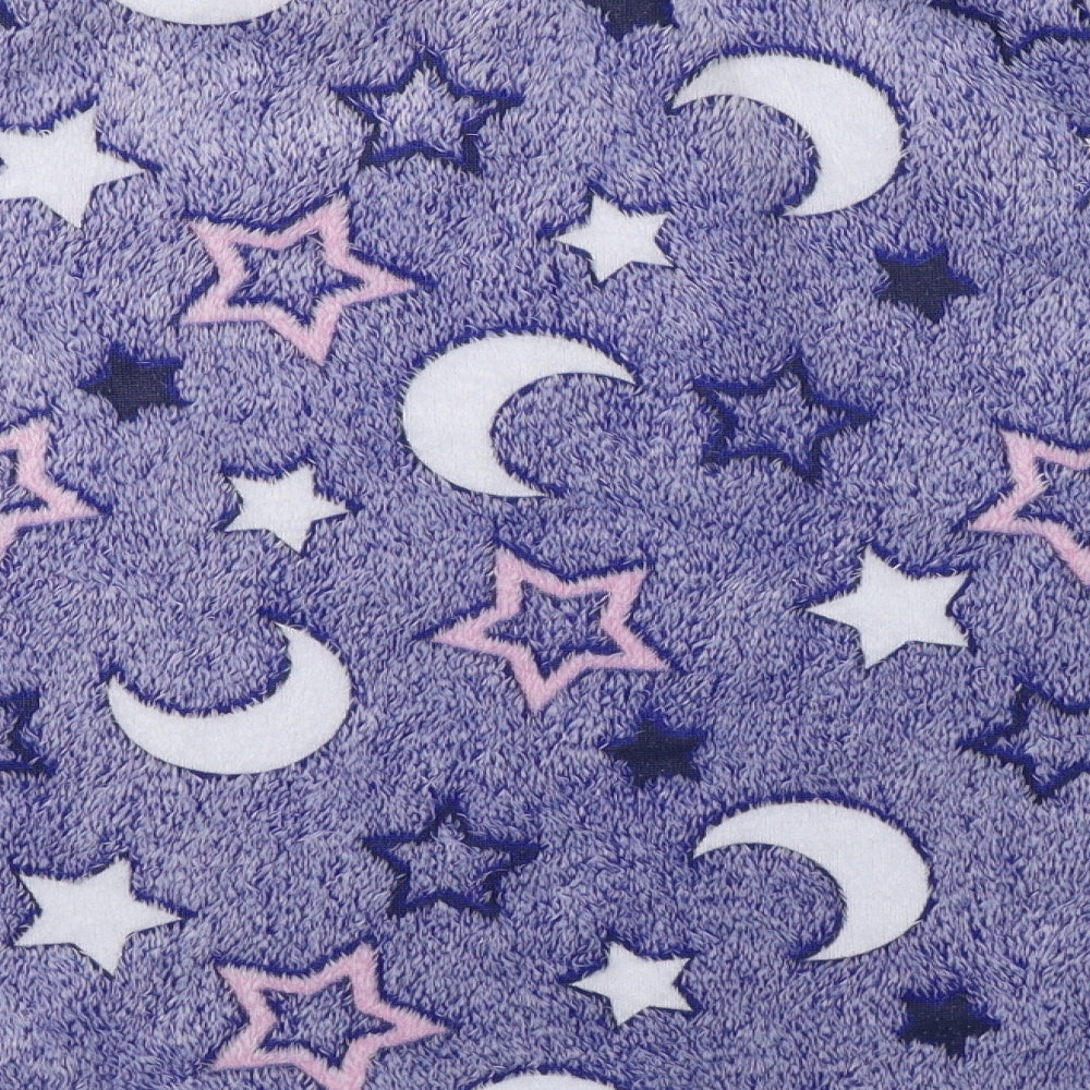 Studio Womens Purple Animal Print Polyester Top Pyjama Top Size 16   - Stars/moon