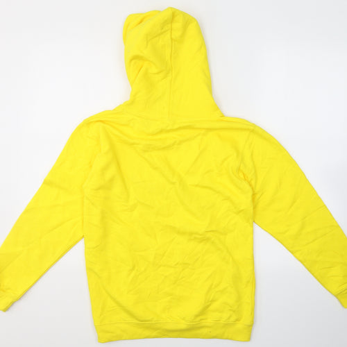 Justhoods Girls Yellow  Cotton Pullover Hoodie Size 12-13 Years   - Loser/Lover