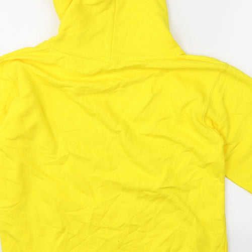 Justhoods Girls Yellow  Cotton Pullover Hoodie Size 12-13 Years   - Loser/Lover