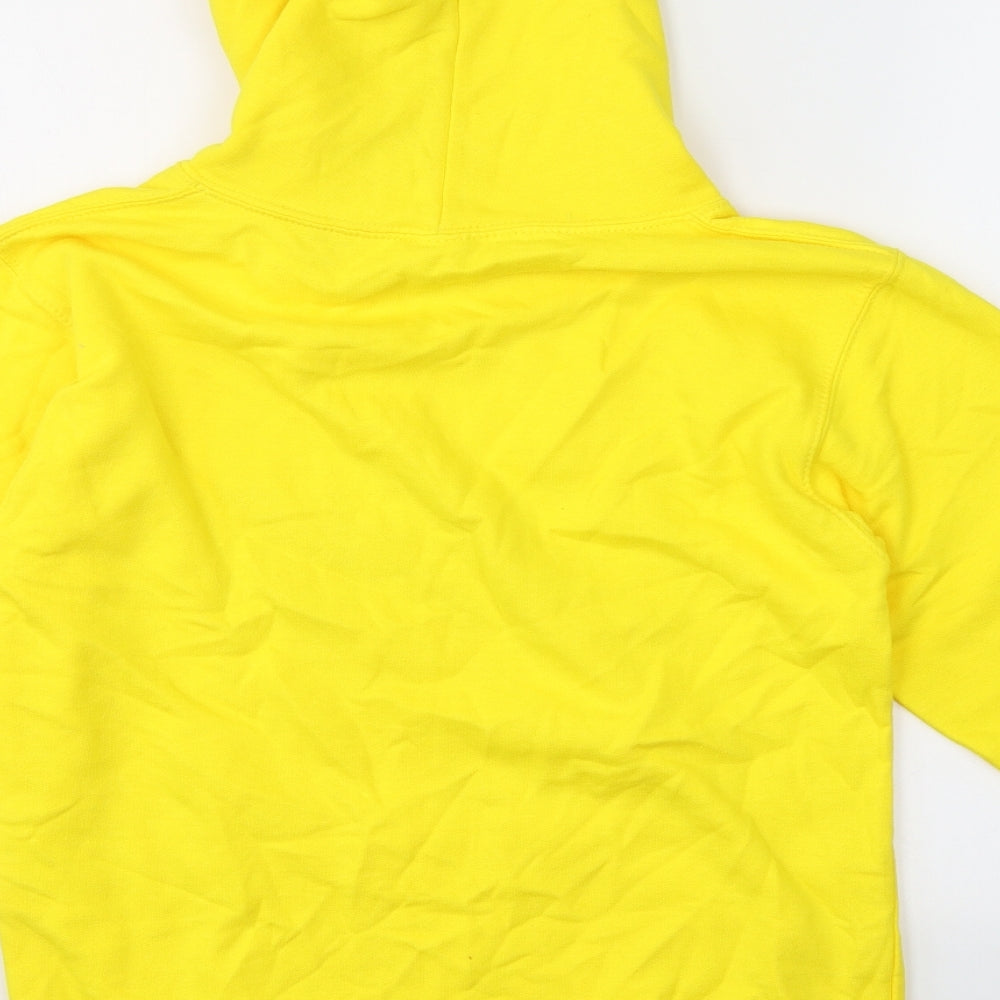 Justhoods Girls Yellow  Cotton Pullover Hoodie Size 12-13 Years   - Loser/Lover