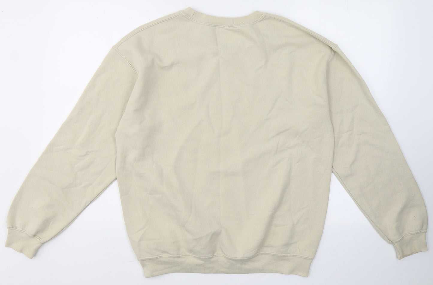 PRETTYLITTLETHING Womens Beige Round Neck  Cotton Pullover Jumper Size S   - L`amour Paris