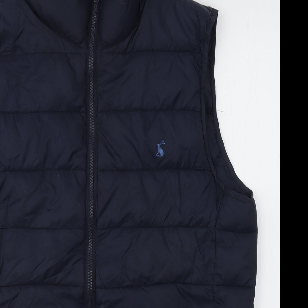 Joules Mens Blue   Gilet Jacket Size M  Zip - Puffer gilet
