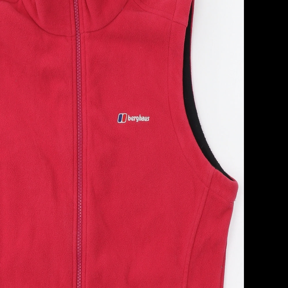 Berghaus Womens Pink Collared  Polyester Full Zip Jumper Size 10   - Fleece Gilet