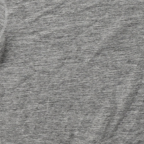 Nutmeg Mens Grey Round Neck  Cotton Pullover Jumper Size S