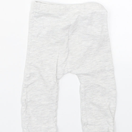 Matalan Girls Grey  Cotton Capri Leggings Size 3-6 Months