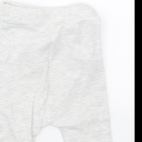 Matalan Girls Grey  Cotton Capri Leggings Size 3-6 Months