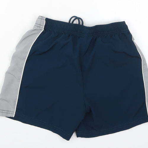 A-League Boys Blue  Polyester Utility Shorts Size 10 Years  Regular Drawstring - Melbourne Victory FC