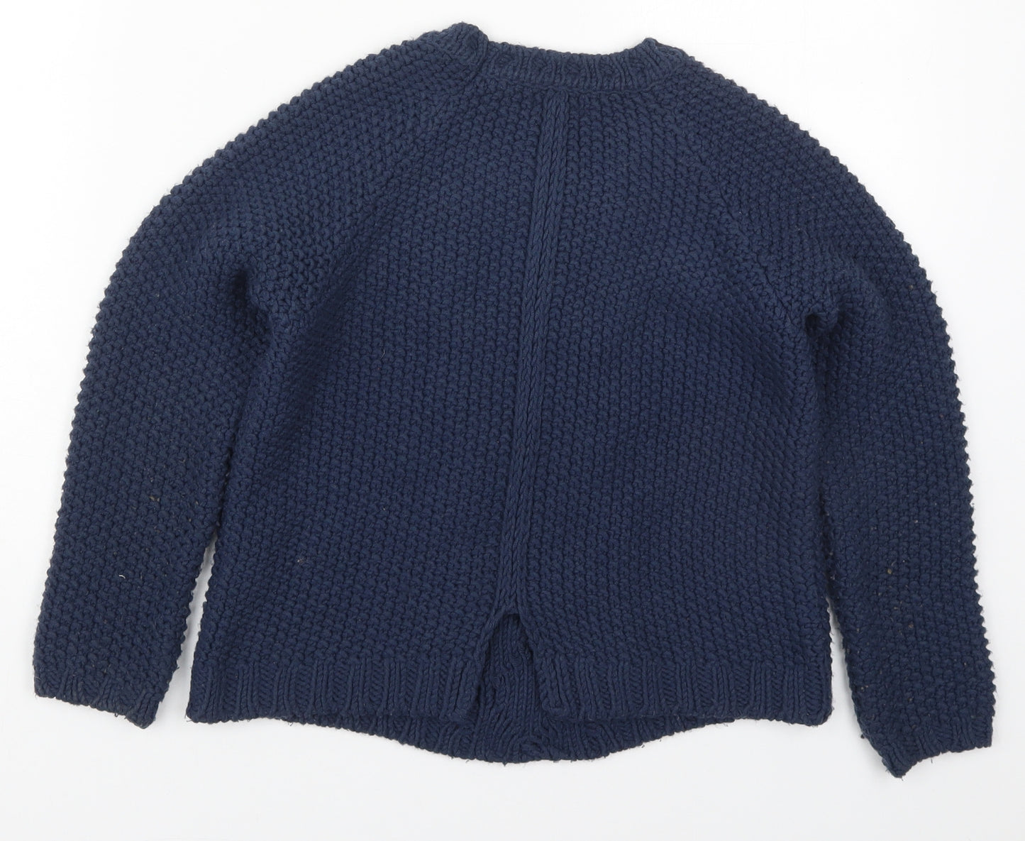 NEXT Girls Blue Round Neck  Acrylic Pullover Jumper Size 9-10 Years  Pullover