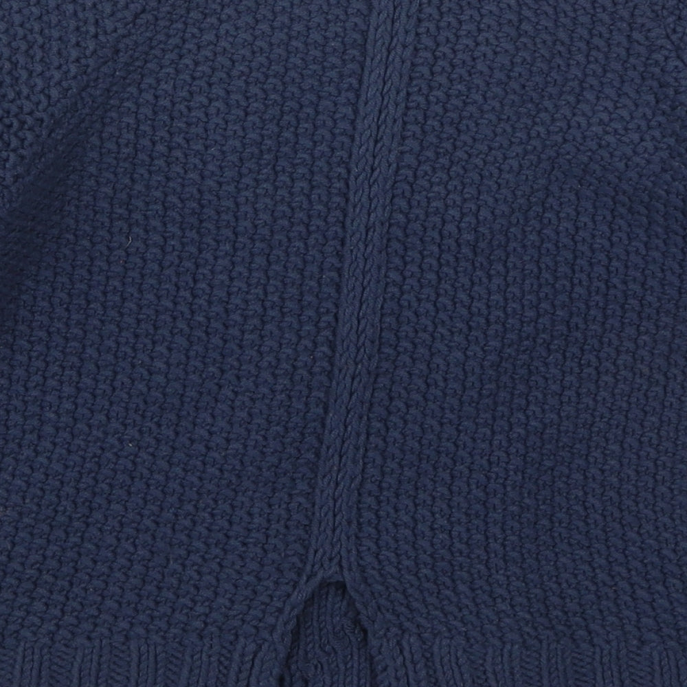 NEXT Girls Blue Round Neck  Acrylic Pullover Jumper Size 9-10 Years  Pullover