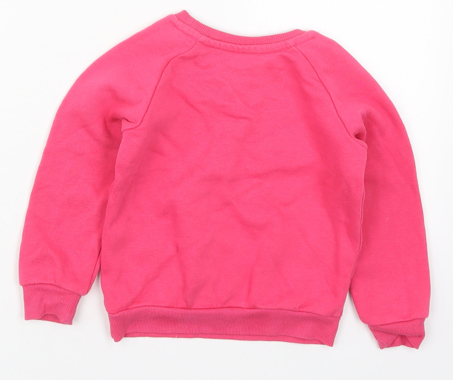 Primark Girls Pink  Cotton Pullover Sweatshirt Size 2-3 Years  Pullover - Daddy's Little Love