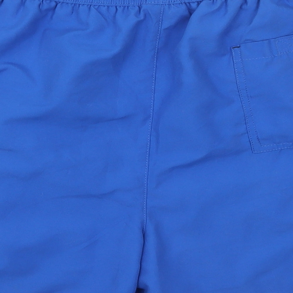 George Mens Blue  Polyester Athletic Shorts Size L  Regular Drawstring - Swim Shorts
