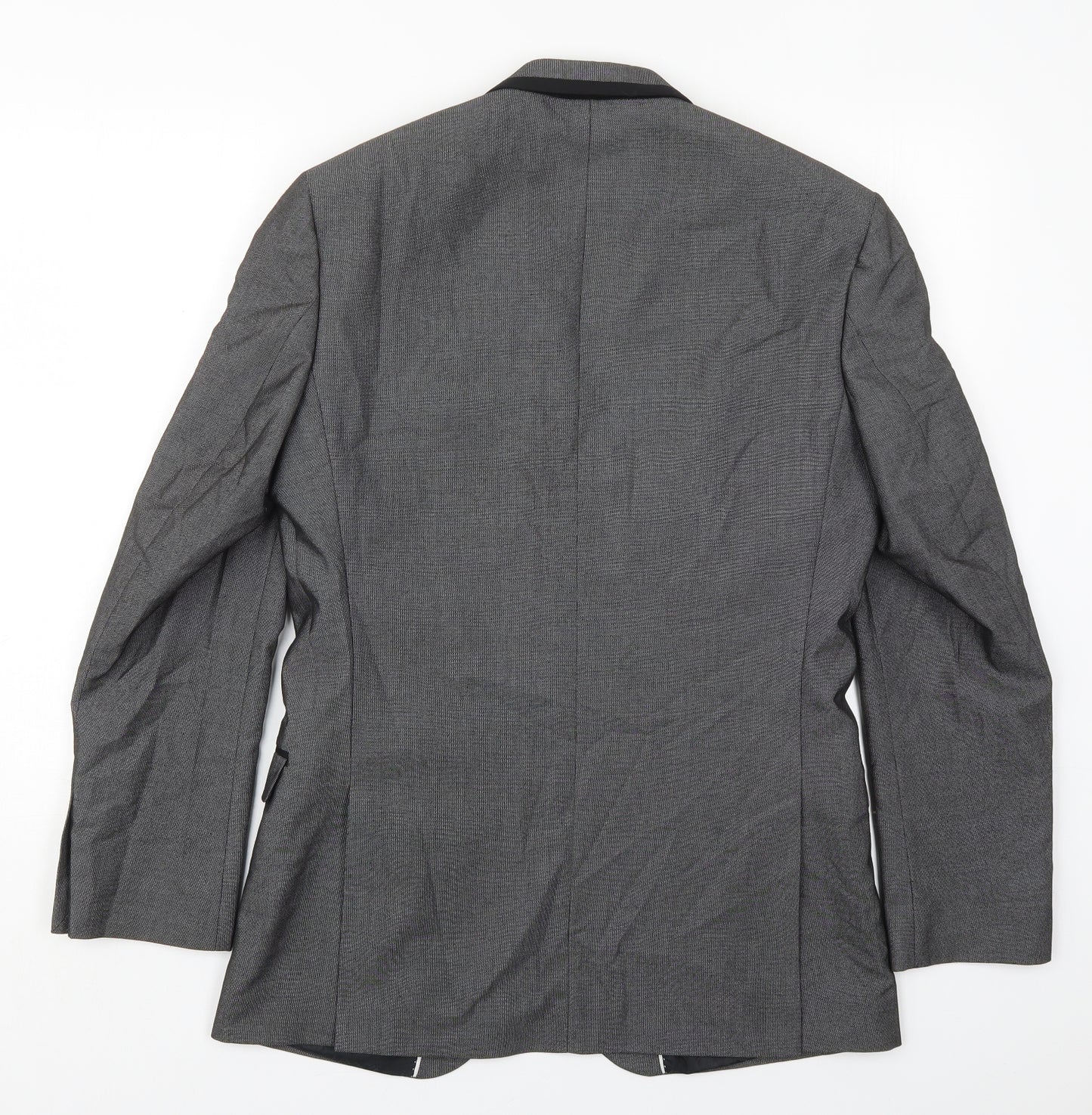 Red Herring Mens Grey  Polyester Jacket Suit Jacket Size 38