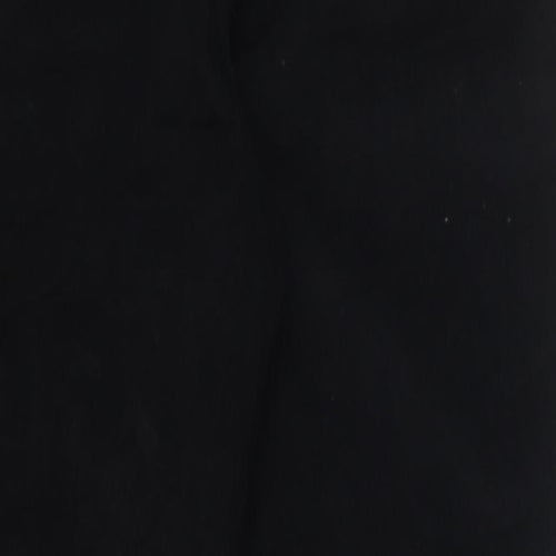 Isle Womens Black  Cotton Trousers  Size 12 L26 in Regular