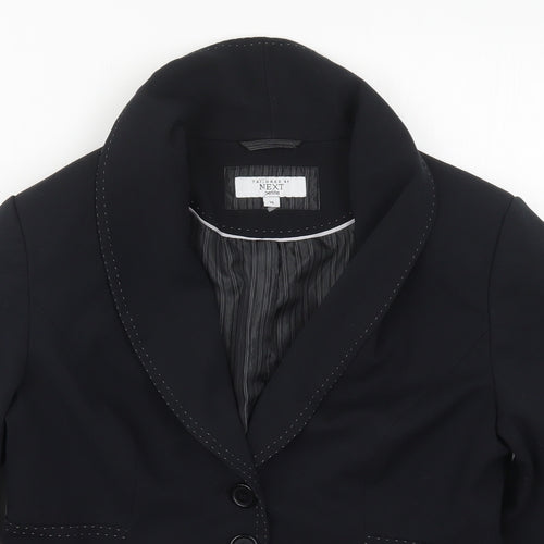 NEXT Womens Black  Polyester Jacket Suit Jacket Size 14