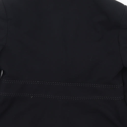 NEXT Womens Black  Polyester Jacket Suit Jacket Size 14