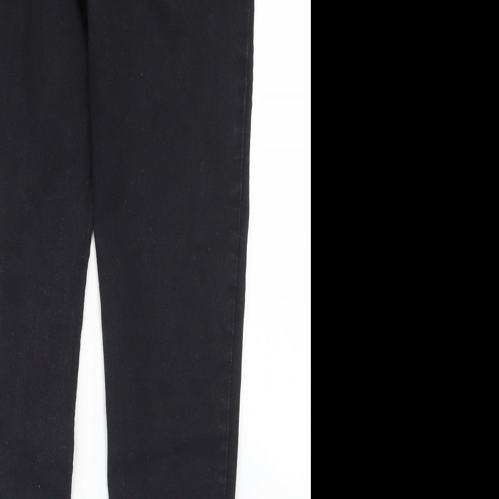 Marks and Spencer Womens Black  Cotton Jegging Jeans Size 10 L27 in Regular