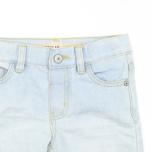 Denim Co Girls Blue  Cotton Boyfriend Shorts Size 3-4 Years  Regular