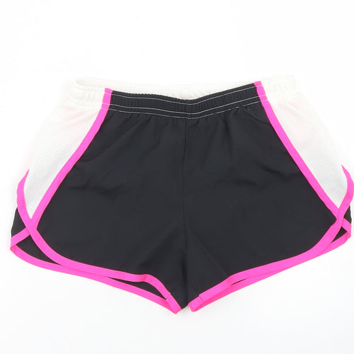 Layer 8 Womens Black Colourblock Polyester Hot Pants Shorts Size S L3 in Regular