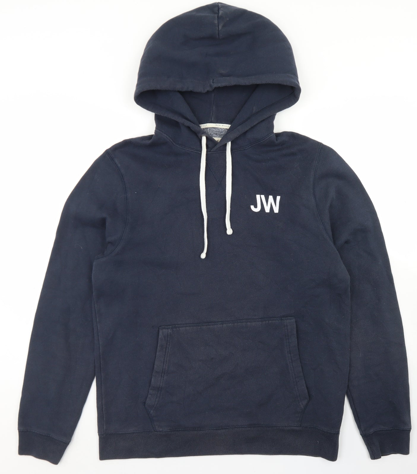 Jack Wills Mens Blue  Cotton Pullover Hoodie Size L