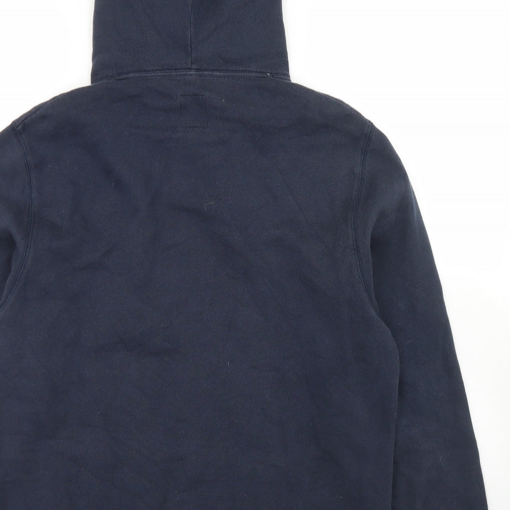 Jack Wills Mens Blue  Cotton Pullover Hoodie Size L