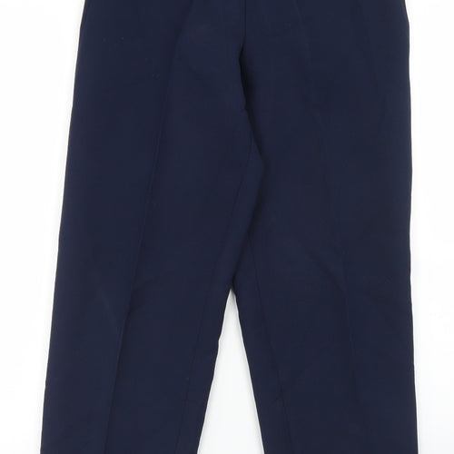Amber Womens Blue  Polyester Dress Pants Trousers Size 10 L28 in Regular