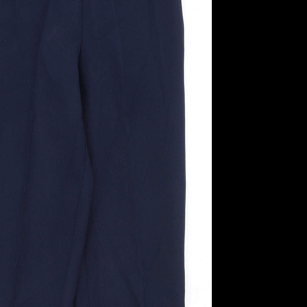 Amber Womens Blue  Polyester Dress Pants Trousers Size 10 L28 in Regular