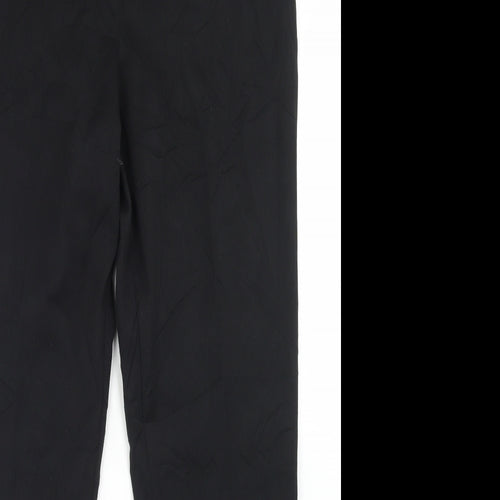 TU Womens Black  Polyester Dress Pants Trousers Size 12 L30 in Regular Hook & Eye