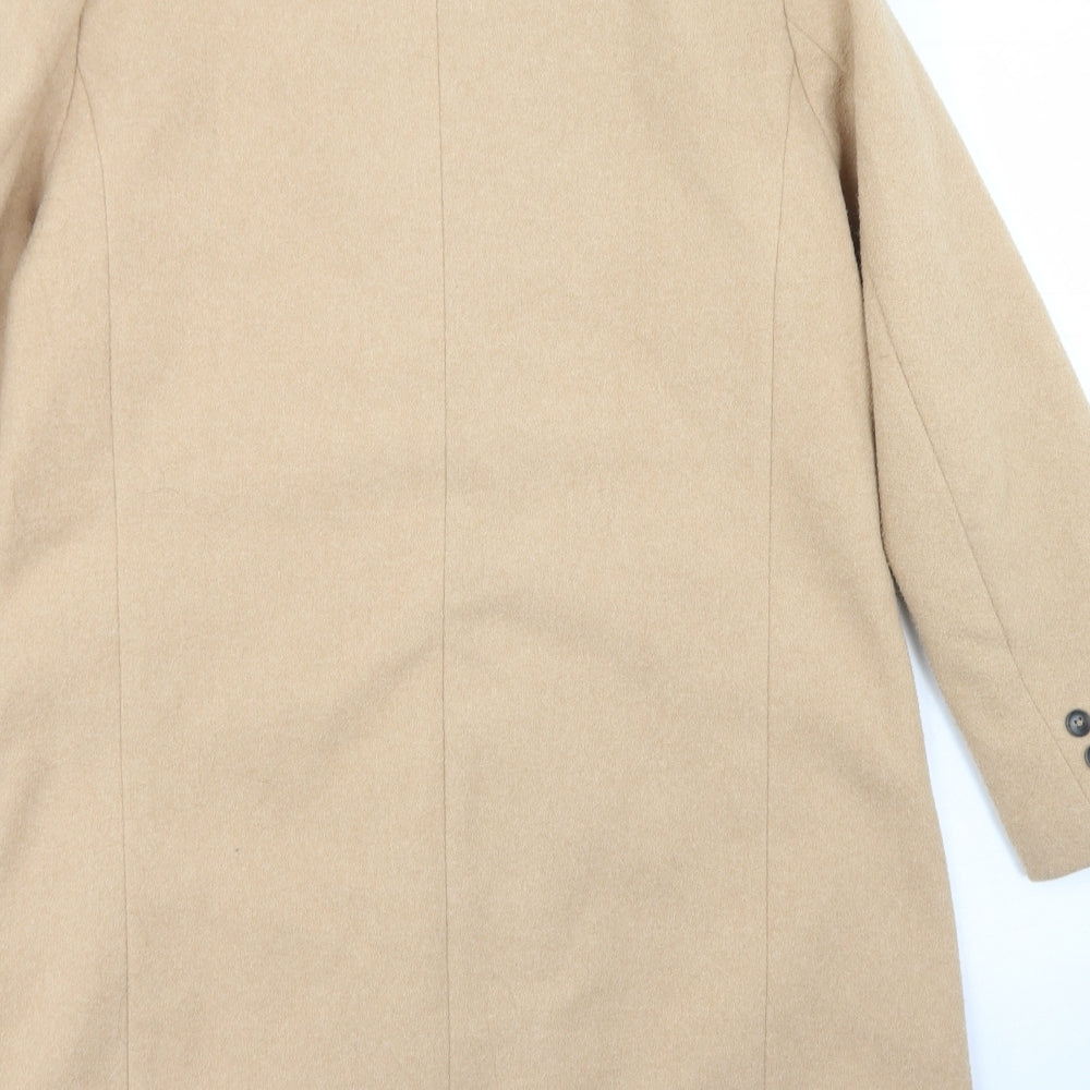 New Look Womens Beige   Overcoat Coat Size 14  Button