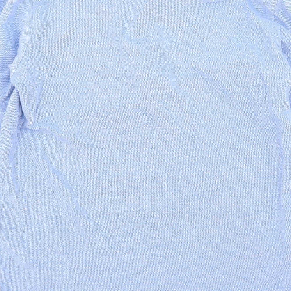 NEXT Boys Blue  Cotton Basic Polo Size 10 Years Collared Button