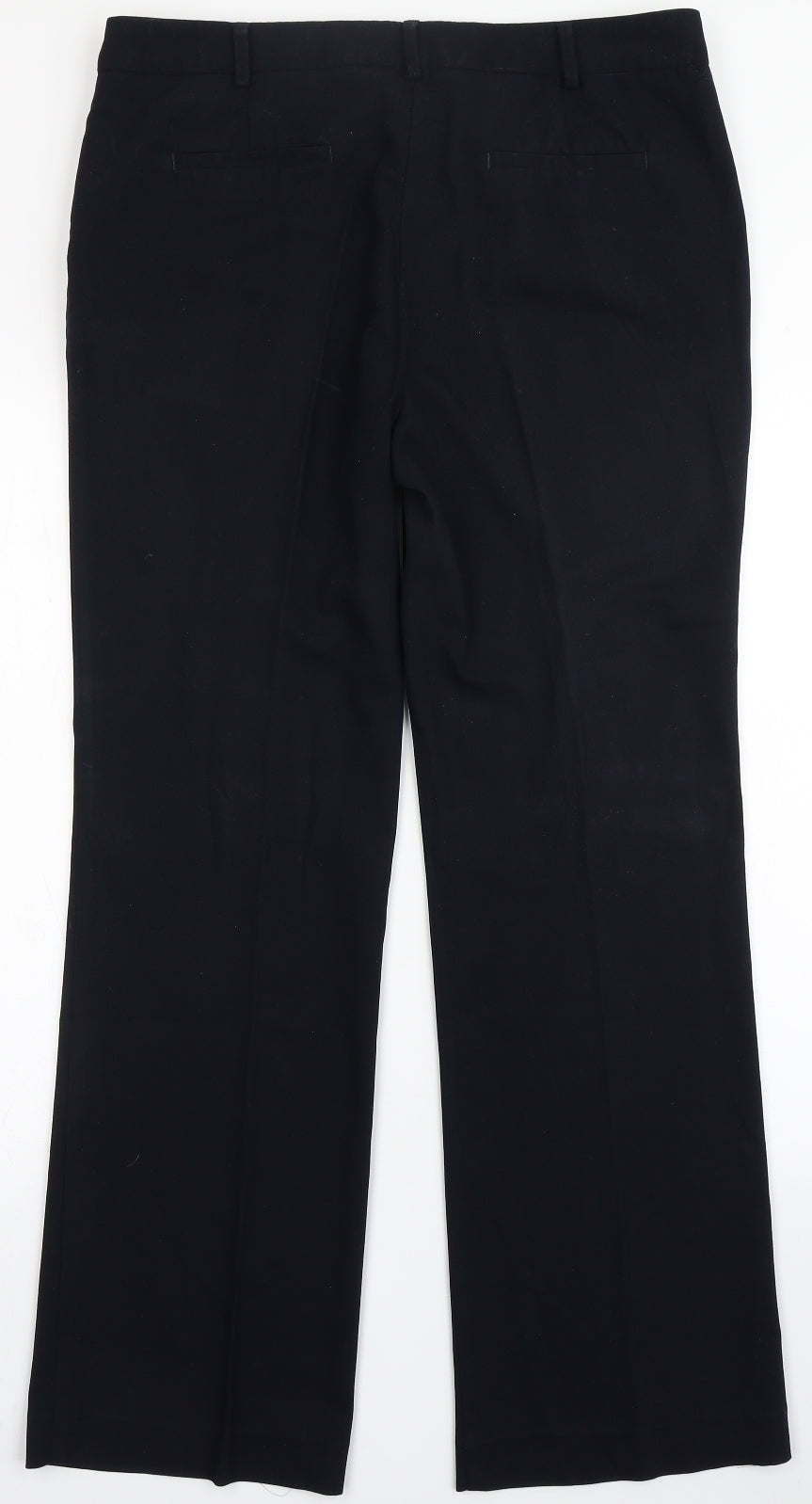 NEXT Womens Blue  Polyester Dress Pants Trousers Size 14 L30 in Regular Button