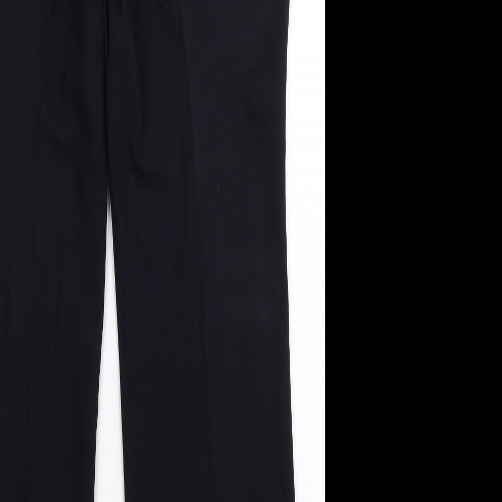 NEXT Womens Blue  Polyester Dress Pants Trousers Size 14 L30 in Regular Button