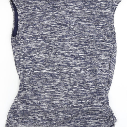 Jasper Conran Womens Blue  Viscose Basic T-Shirt Size 10 V-Neck