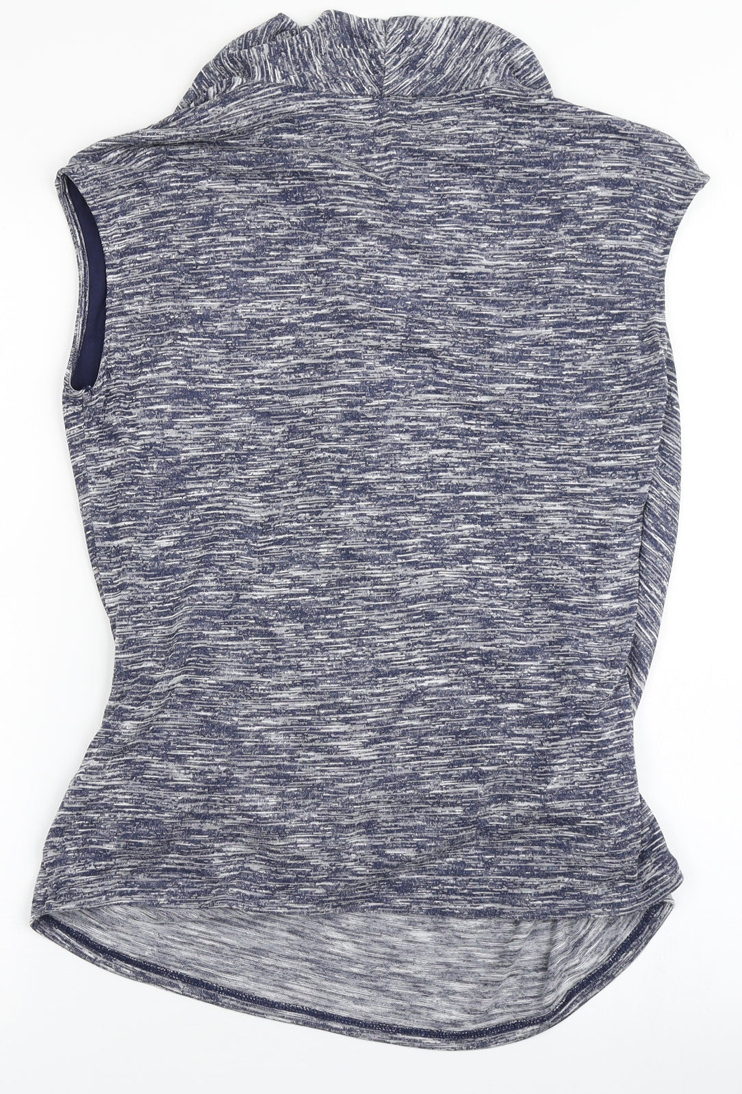 Jasper Conran Womens Blue  Viscose Basic T-Shirt Size 10 V-Neck