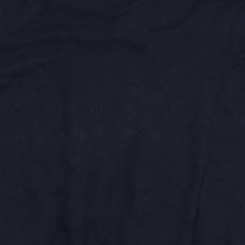 BRICE Mens Blue V-Neck  Cotton Pullover Jumper Size M