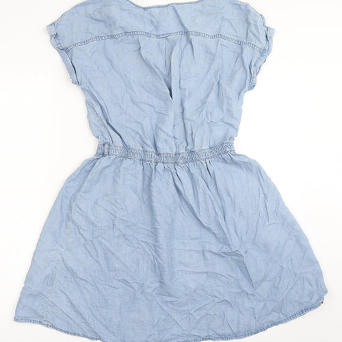 Divided by H&M Womens Blue  Lyocell A-Line  Size 6  Round Neck
