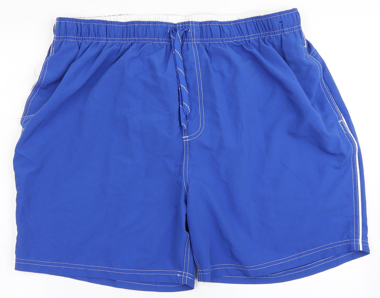 George Mens Blue  100% Polyester Athletic Shorts Size XL  Regular