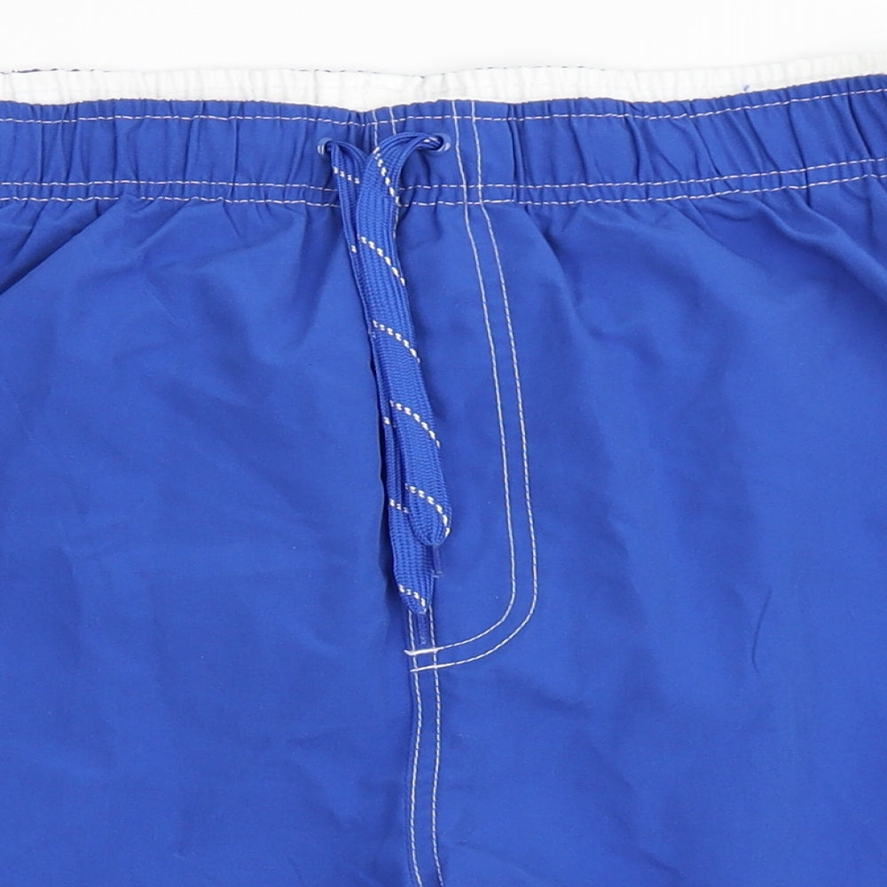 George Mens Blue  100% Polyester Athletic Shorts Size XL  Regular
