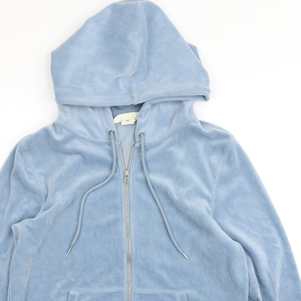 H&M Womens Blue   Jacket  Size M  Zip