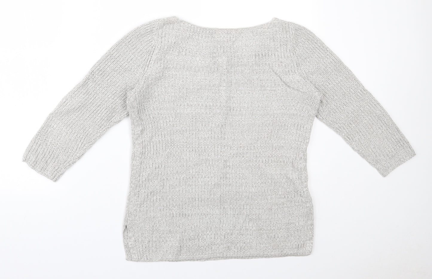 Old Navy Womens Grey Round Neck  Cotton Pullover Jumper Size XS