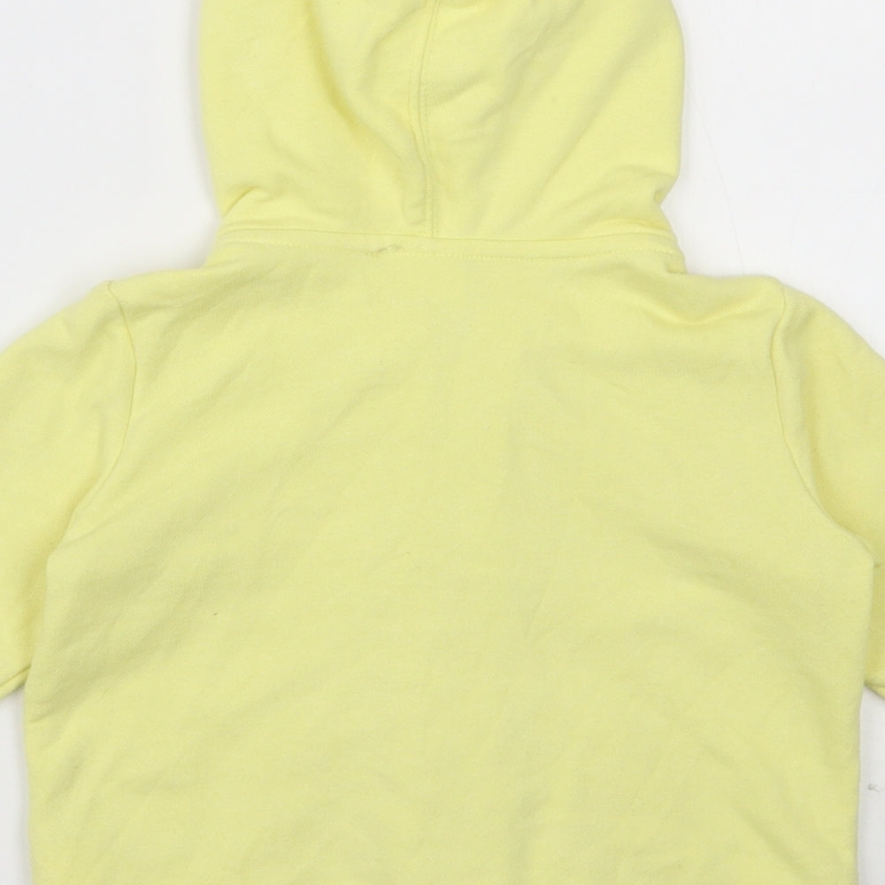 Baby Gap  Girls Yellow  Cotton Full Zip Hoodie Size 3 Years  Zip
