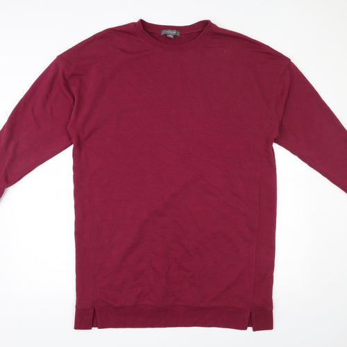 Primark Womens Red  Cotton Pullover Sweatshirt Size 12  Pullover