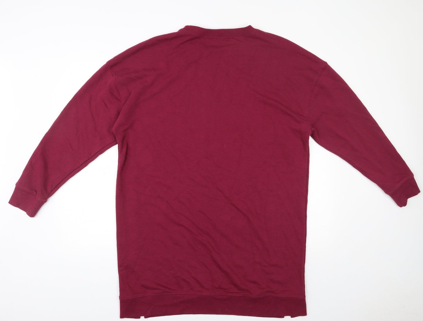 Primark Womens Red  Cotton Pullover Sweatshirt Size 12  Pullover