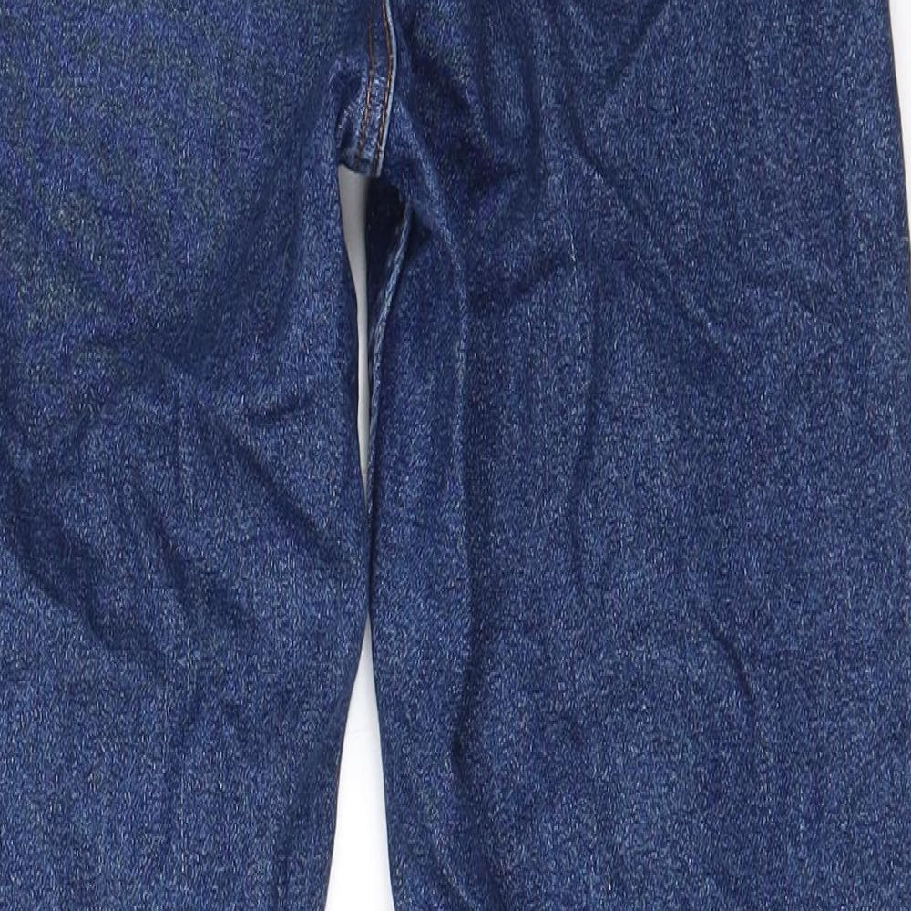 TopShop Moto Womens Blue Floral Cotton Mom Jeans Size 25 in L30 in Regular Zip