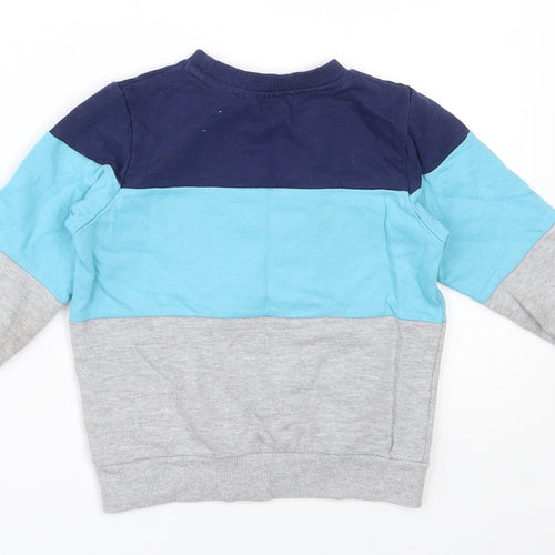 Pep & Co  Boys Blue  100% Cotton Pullover Sweatshirt Size 3-4 Years  Pullover - Mickey mouse, Disney