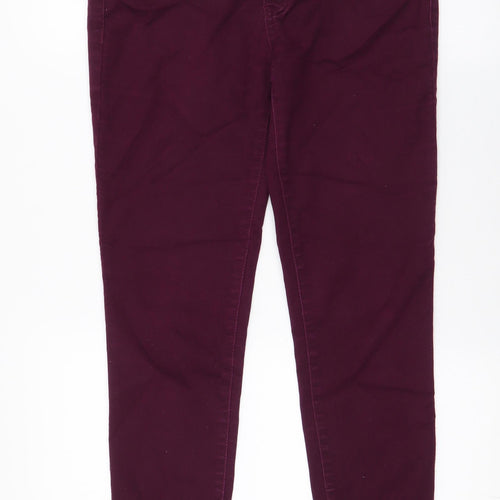 Love, Fire Womens Purple  Cotton Skinny Jeans Size 10 L28 in Slim Zip