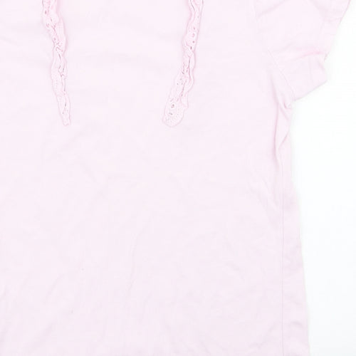 Primark Girls Pink  Cotton Jersey T-Shirt Size 11-12 Years Round Neck Pullover